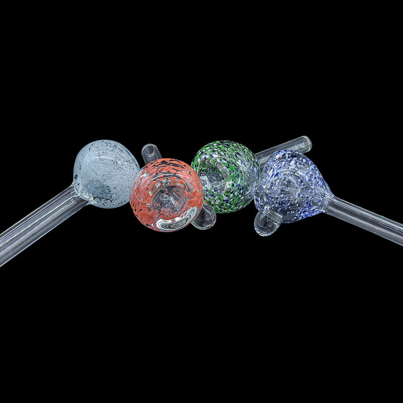 LA Pipes  Frit Bubble Bowl 9mm Pull-Stem Slide (Various Colors) LA Pipes