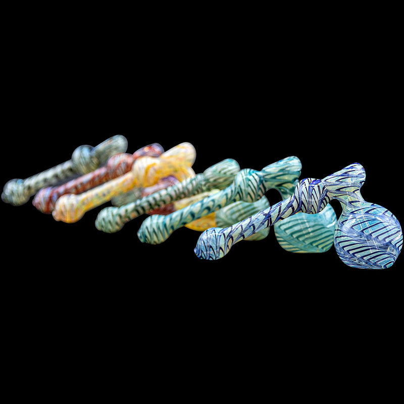 LA Pipes  Full Rake Fumed Hammer Bubbler Pipe (Various Colors) LA Pipes