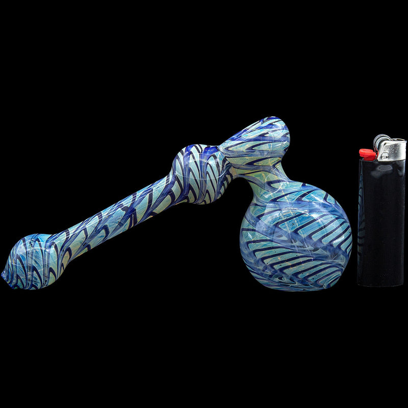 LA Pipes  Full Rake Fumed Hammer Bubbler Pipe (Various Colors) LA Pipes