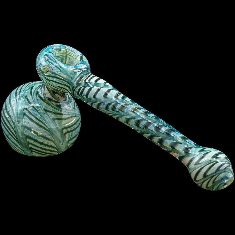 LA Pipes  Full Rake Fumed Hammer Bubbler Pipe (Various Colors) LA Pipes