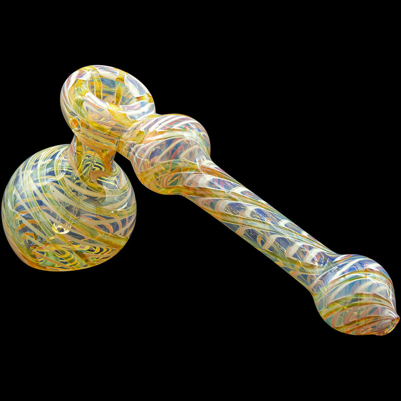 LA Pipes  Full Rake Fumed Hammer Bubbler Pipe (Various Colors) LA Pipes