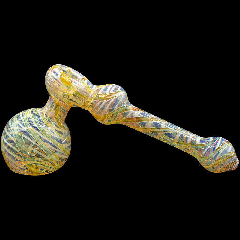 LA Pipes  Full Rake Fumed Hammer Bubbler Pipe (Various Colors) LA Pipes