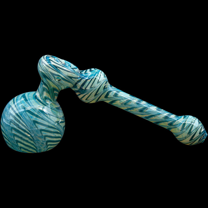 LA Pipes  Full Rake Fumed Hammer Bubbler Pipe (Various Colors) LA Pipes