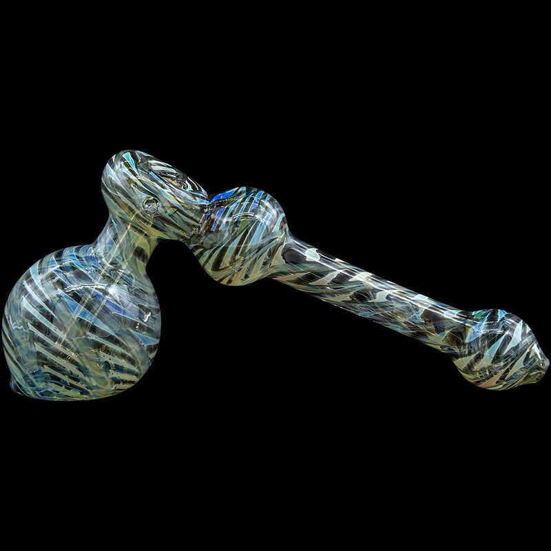 LA Pipes  Full Rake Fumed Hammer Bubbler Pipe (Various Colors) LA Pipes