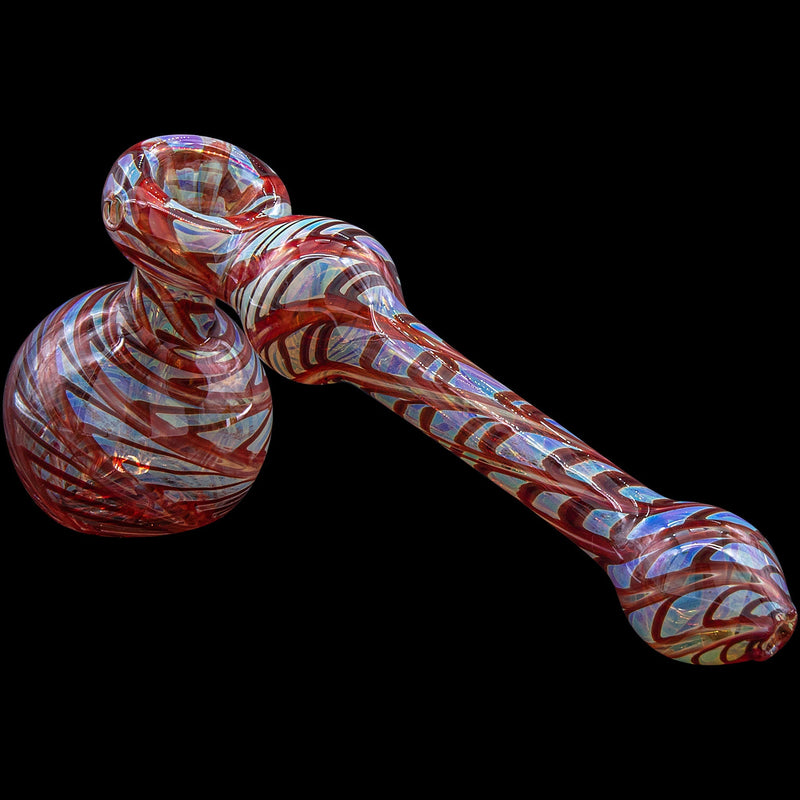 LA Pipes  Full Rake Fumed Hammer Bubbler Pipe (Various Colors) LA Pipes