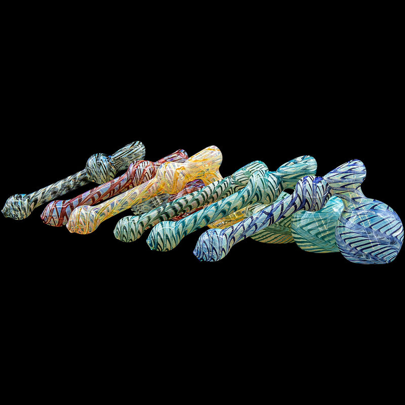 LA Pipes  Full Rake Fumed Hammer Bubbler Pipe (Various Colors) LA Pipes