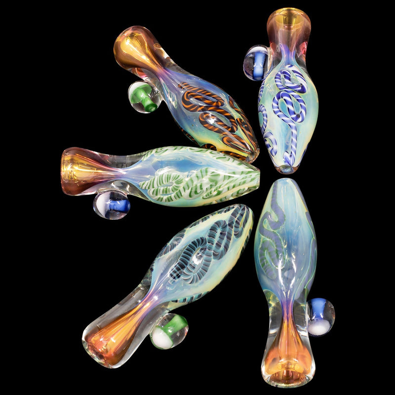 LA Pipes  Fun-Guy Glass Chillum LA Pipes