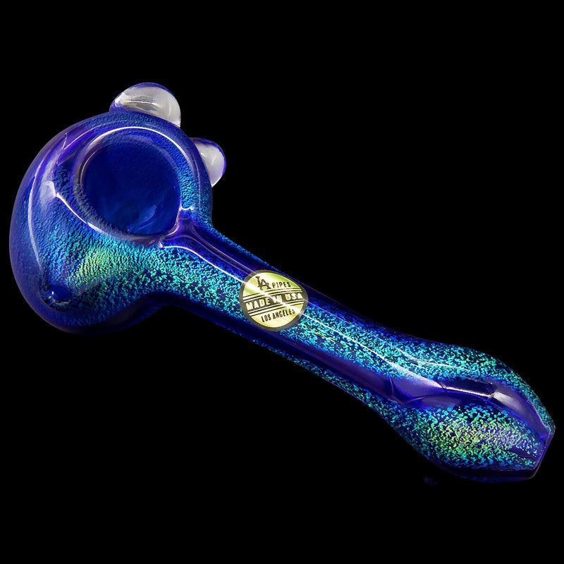 LA Pipes  Galactic Storm Full Dichro Spoon Hand Pipe LA Pipes