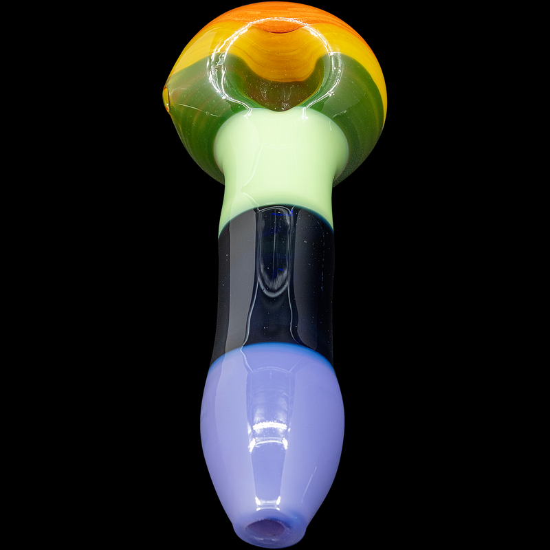 LA Pipes  Hard Candy Rainbow Colored Spoon Glass Pipe LA Pipes