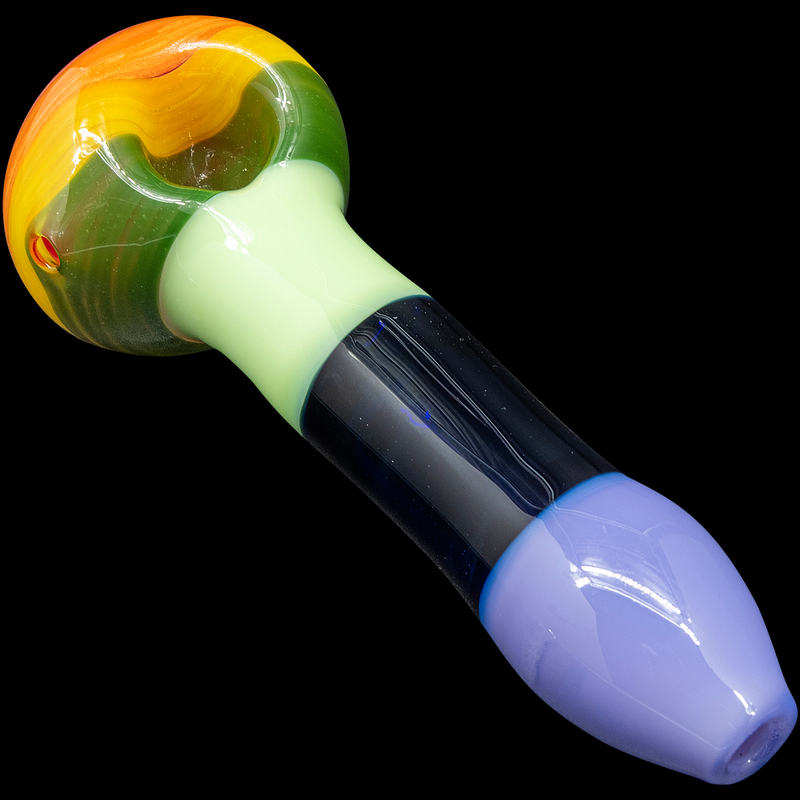 LA Pipes  Hard Candy Rainbow Colored Spoon Glass Pipe LA Pipes