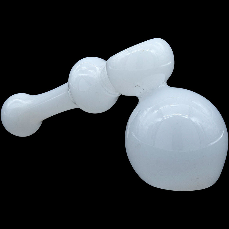 LA Pipes  Ivory Hammer Glass Hammer Bubbler Pipe LA Pipes