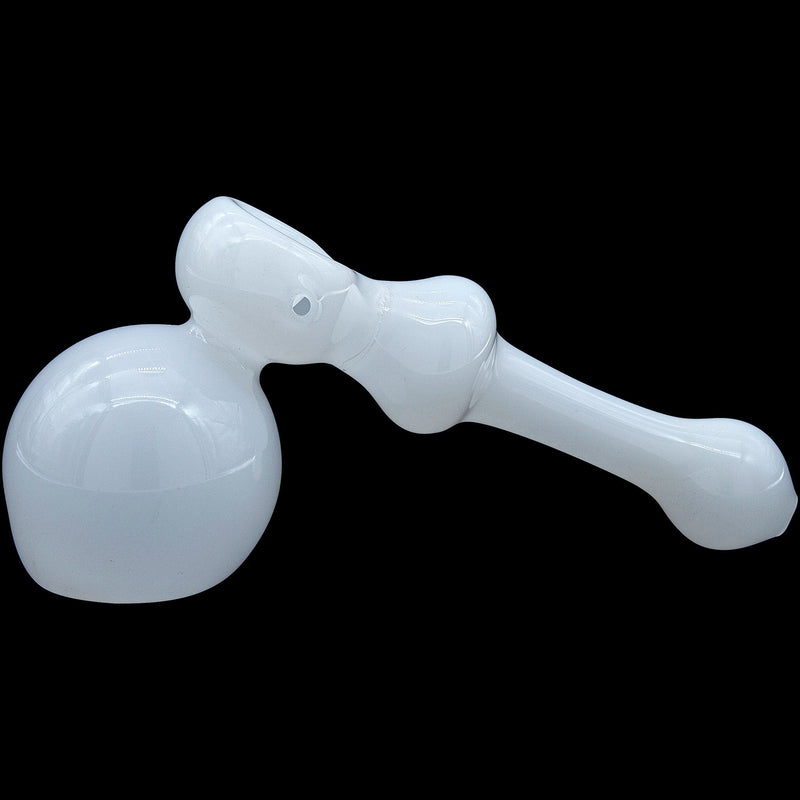 LA Pipes  Ivory Hammer Glass Hammer Bubbler Pipe LA Pipes