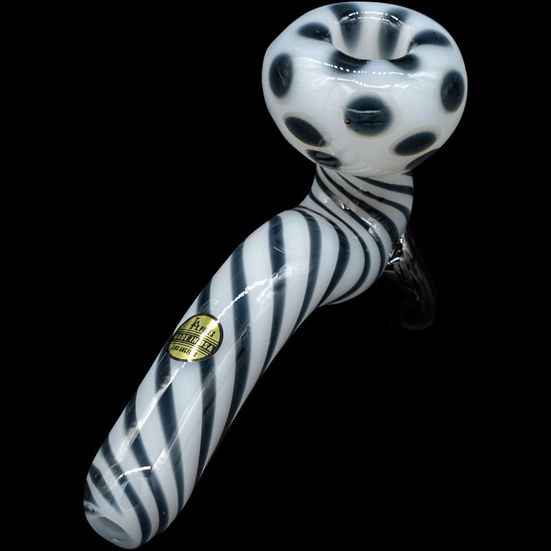 LA Pipes  Ivory Locks Bone White Sitting Sherlock Glass Pipe LA Pipes