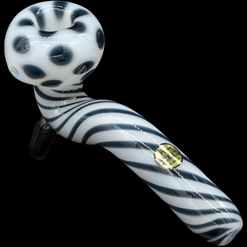 LA Pipes  Ivory Locks Bone White Sitting Sherlock Glass Pipe LA Pipes