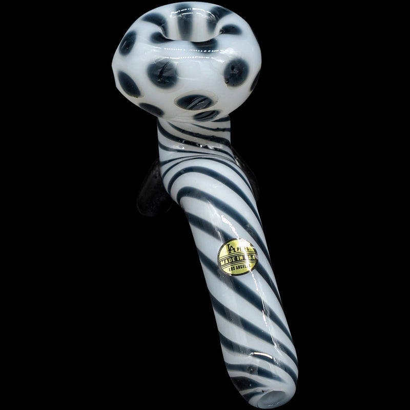 LA Pipes  Ivory Locks Bone White Sitting Sherlock Glass Pipe LA Pipes