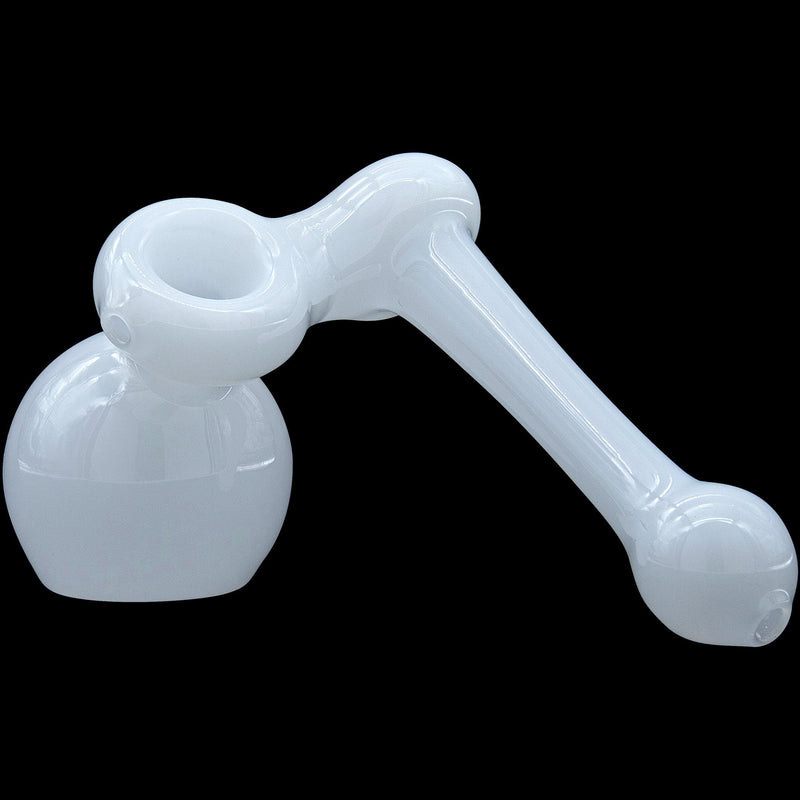 LA Pipes  Ivory Sidecar Glass Sidecar Bubbler Pipe LA Pipes