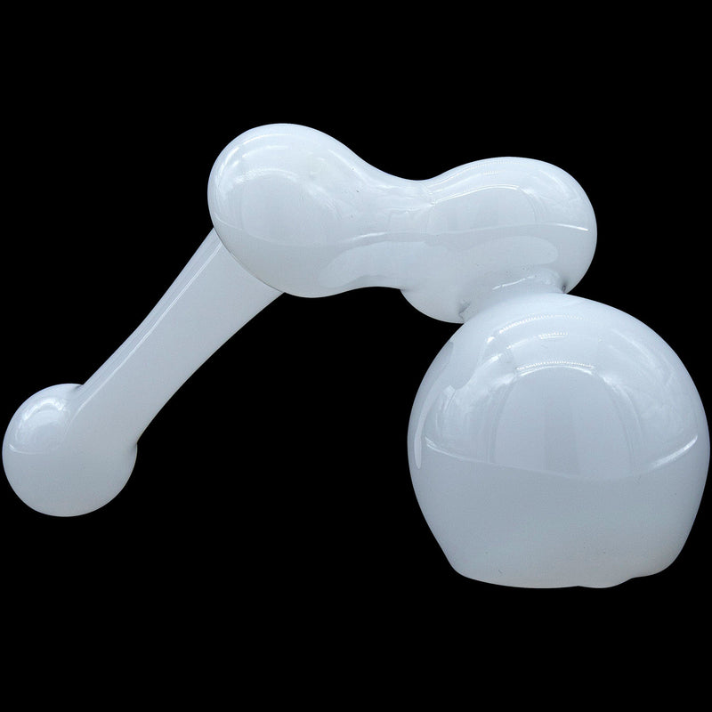 LA Pipes  Ivory Sidecar Glass Sidecar Bubbler Pipe LA Pipes