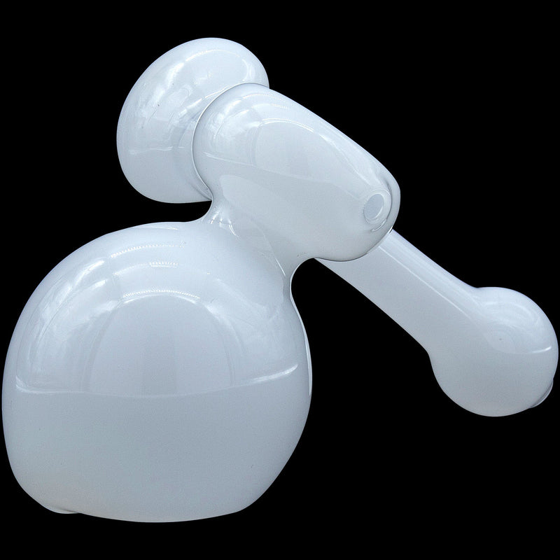 LA Pipes  Ivory Sidecar Glass Sidecar Bubbler Pipe LA Pipes