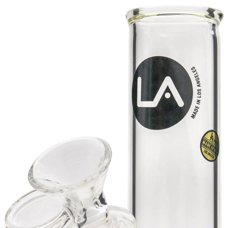 LA Pipes  No BS 8 Inch Straight Bong with Ice Pinch LA Pipes