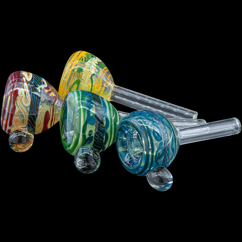 LA Pipes  Painted Warrior Pull-Stem Slide Bowl LA Pipes