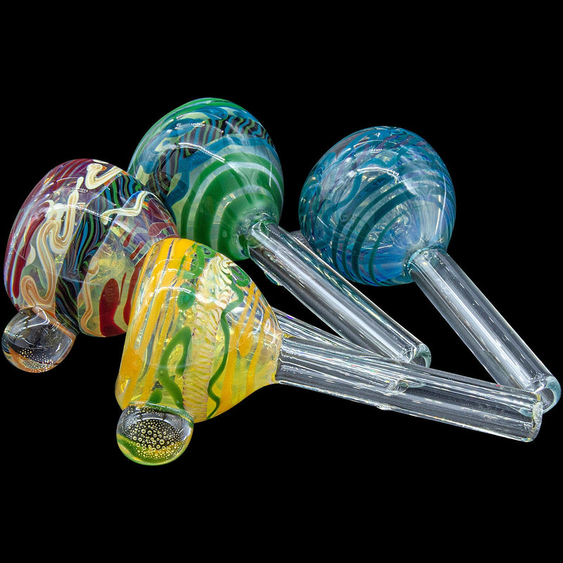 LA Pipes  Painted Warrior Pull-Stem Slide Bowl LA Pipes