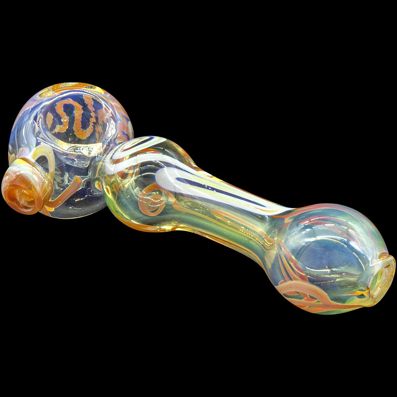 LA Pipes  Painted Warrior Spoon Glass Pipe LA Pipes