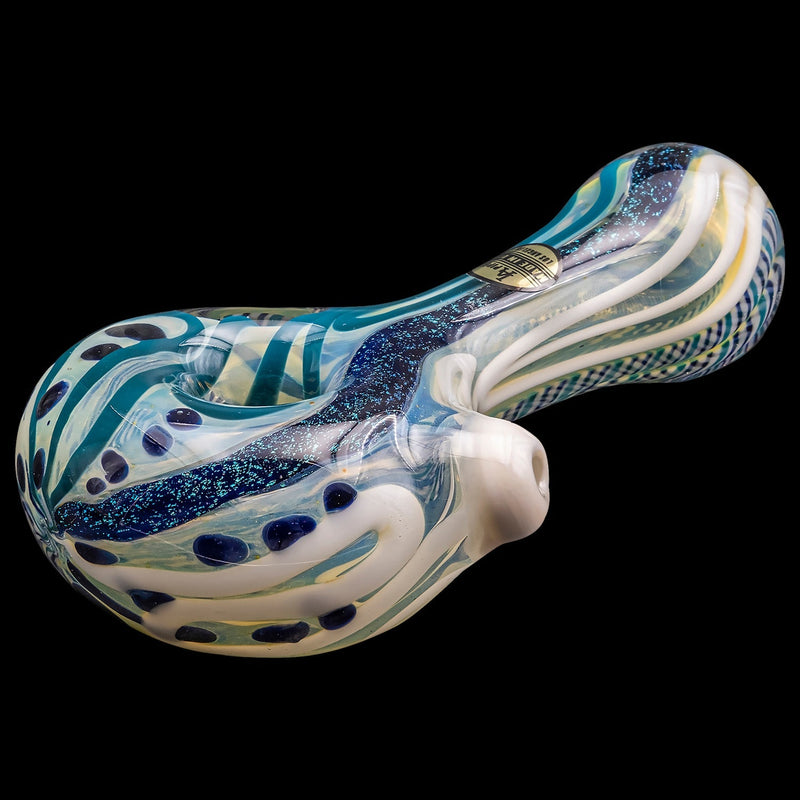 LA Pipes  Pancake Dichroic Color-Changing Spoon Glass Pipe LA Pipes