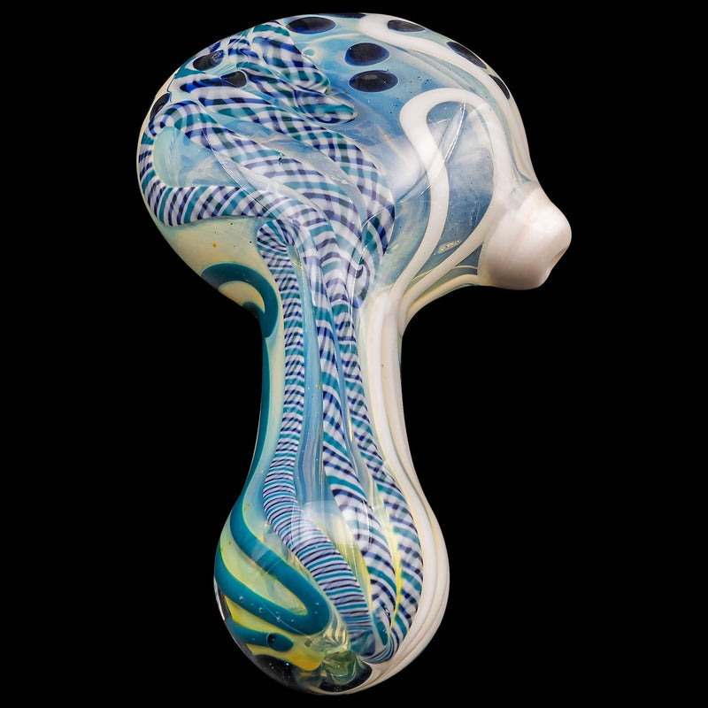 LA Pipes  Pancake Dichroic Color-Changing Spoon Glass Pipe LA Pipes