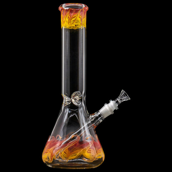 LA Pipes  Phoenix Rising Color Wrapped Beaker Bong LA Pipes