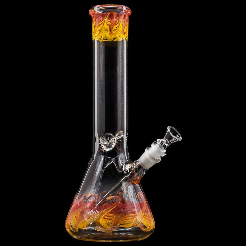 LA Pipes  Phoenix Rising Color Wrapped Beaker Bong LA Pipes