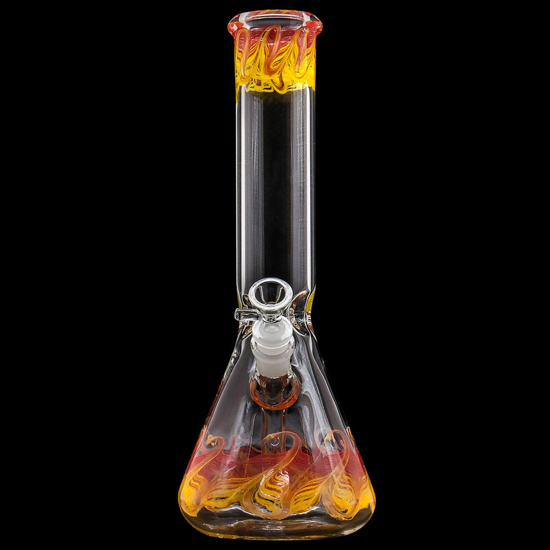 LA Pipes  Phoenix Rising Color Wrapped Beaker Bong LA Pipes