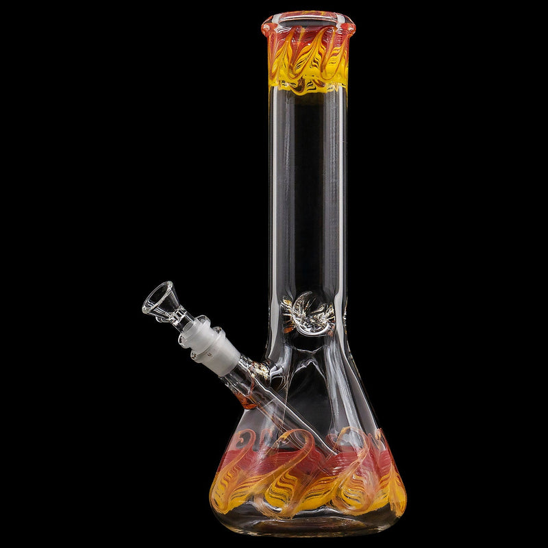 LA Pipes  Phoenix Rising Color Wrapped Beaker Bong LA Pipes