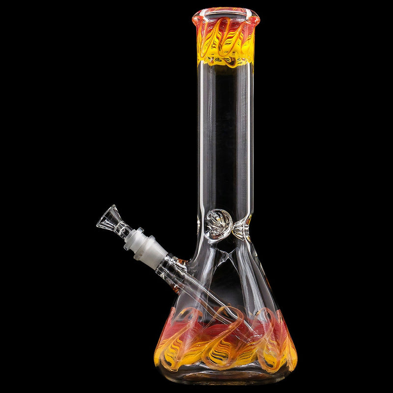 LA Pipes  Phoenix Rising Color Wrapped Beaker Bong LA Pipes