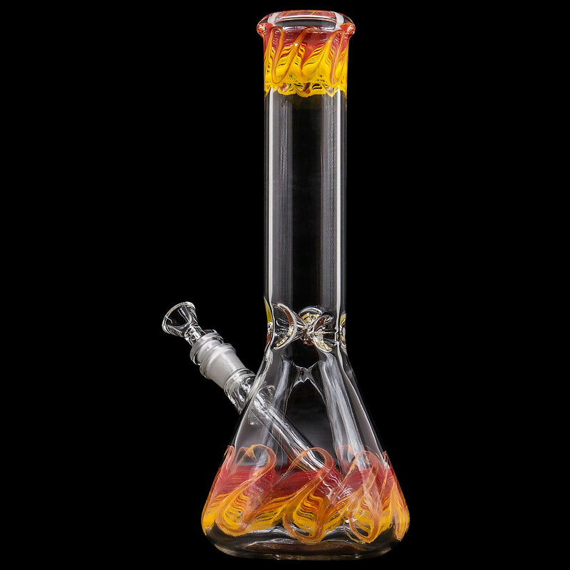 LA Pipes  Phoenix Rising Color Wrapped Beaker Bong LA Pipes