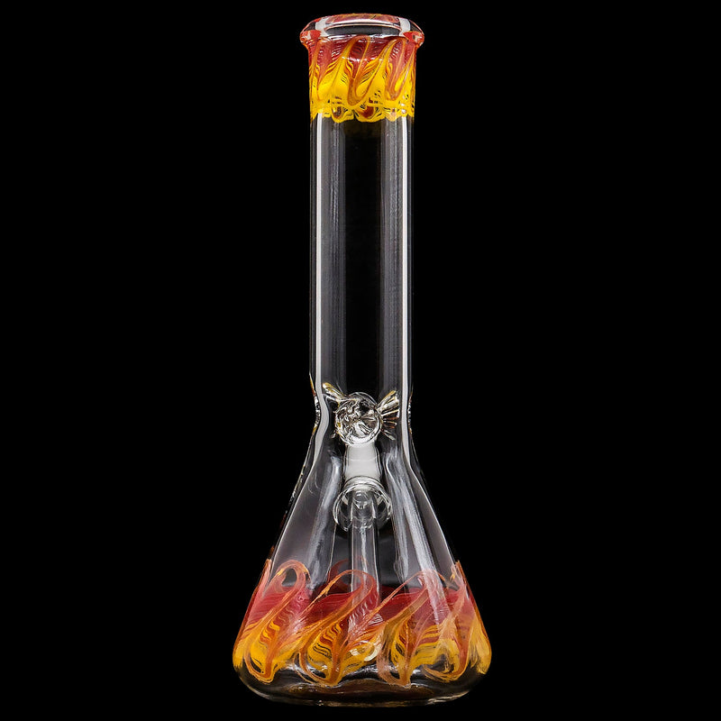 LA Pipes  Phoenix Rising Color Wrapped Beaker Bong LA Pipes