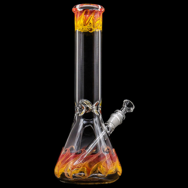 LA Pipes  Phoenix Rising Color Wrapped Beaker Bong LA Pipes