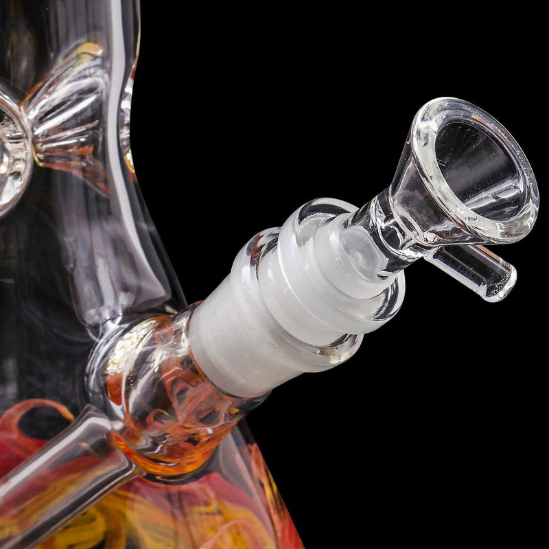 LA Pipes  Phoenix Rising Color Wrapped Beaker Bong LA Pipes