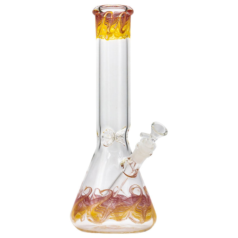 LA Pipes  Phoenix Rising Color Wrapped Beaker Bong LA Pipes