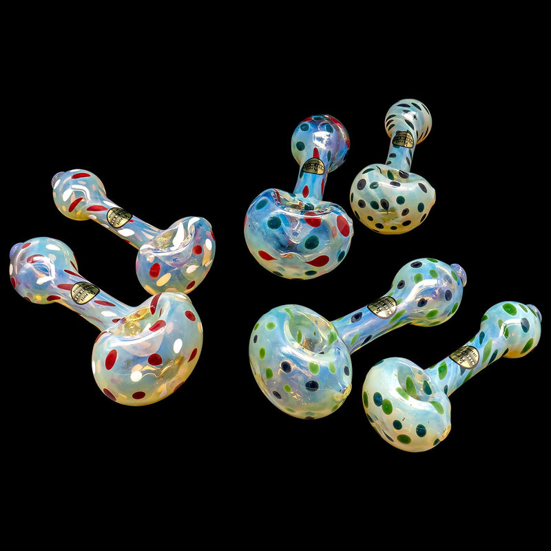 LA Pipes  Polka Dot Glass Spoon Pipe LA Pipes