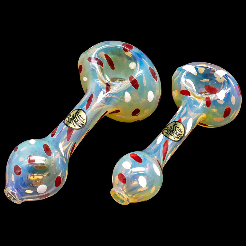 LA Pipes  Polka Dot Glass Spoon Pipe LA Pipes