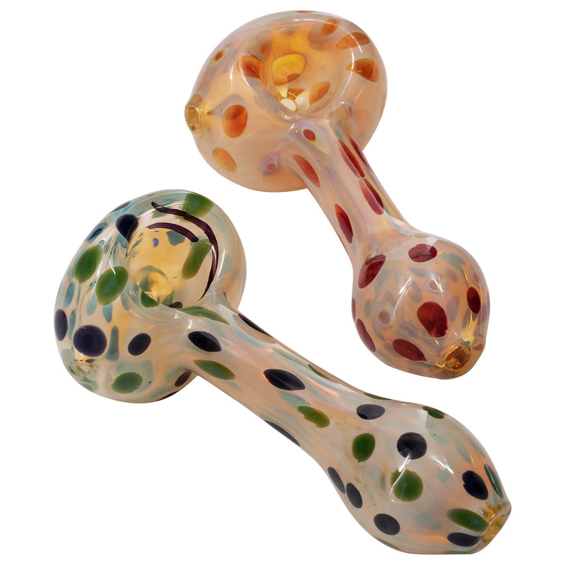 LA Pipes  Polka Dot Glass Spoon Pipe LA Pipes