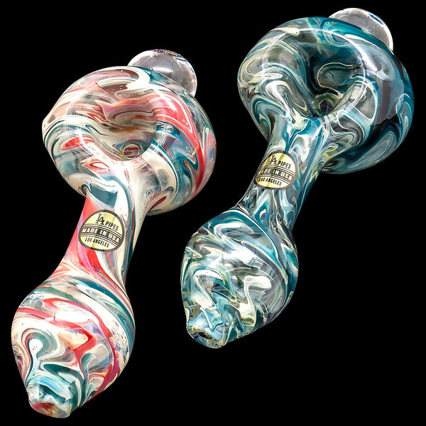 LA Pipes  Primordial Ooze Glass Spoon Pipe LA Pipes