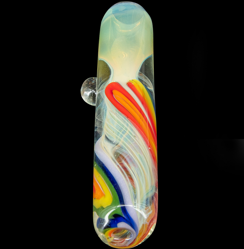 LA Pipes  Rainbow Fume Chillum Pipe LA Pipes