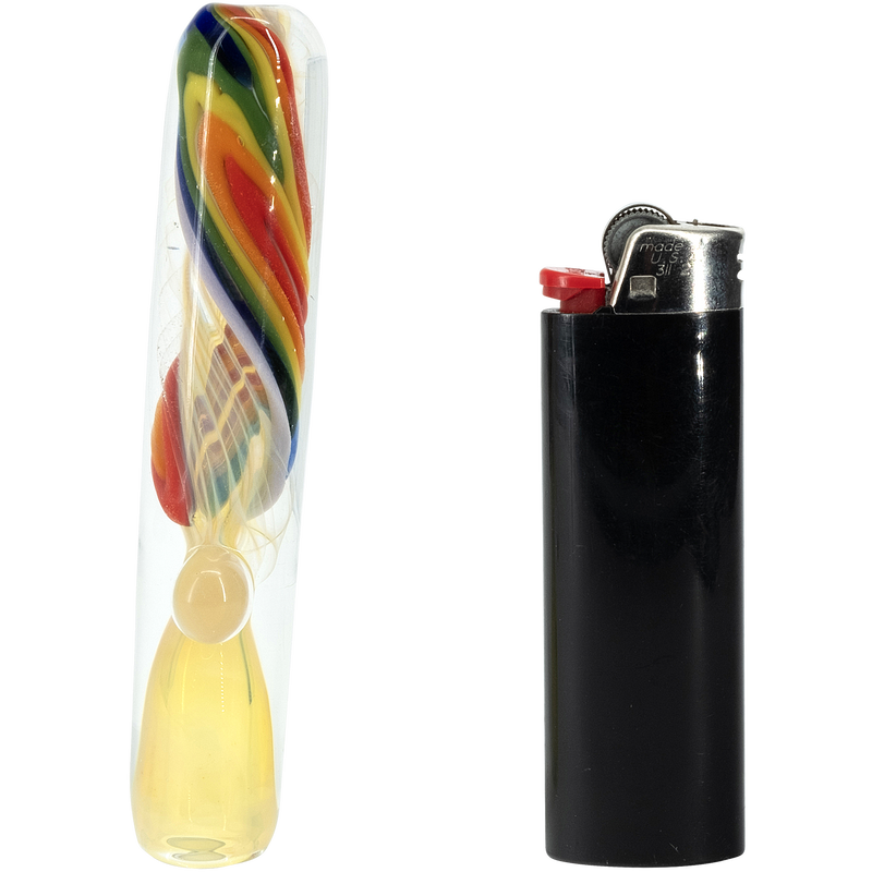 LA Pipes  Rainbow Fume Chillum Pipe LA Pipes