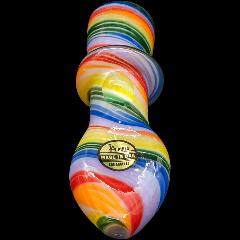 LA Pipes  Rainbow Tornado Chillum Pipe LA Pipes