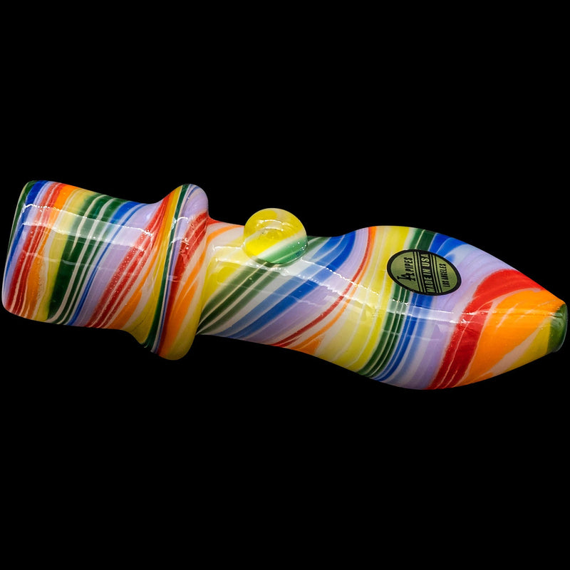 LA Pipes  Rainbow Tornado Chillum Pipe LA Pipes