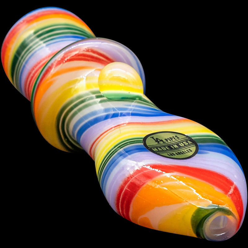 LA Pipes  Rainbow Tornado Chillum Pipe LA Pipes