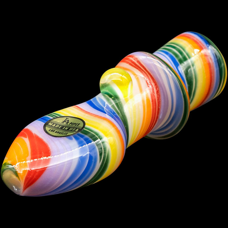 LA Pipes  Rainbow Tornado Chillum Pipe LA Pipes