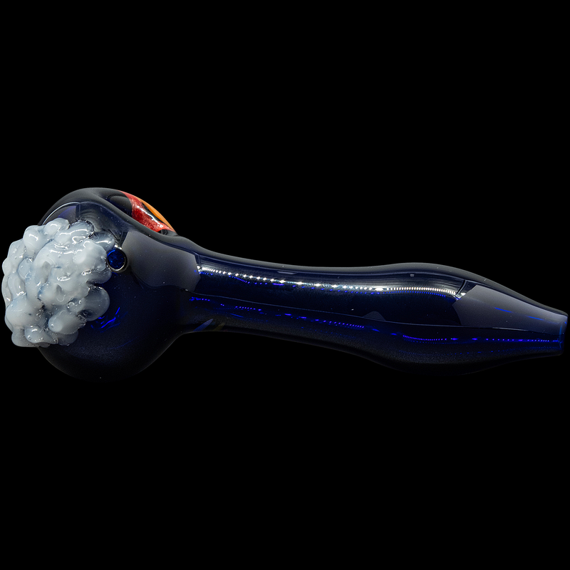 LA Pipes  Rainbows n Clouds Cobalt Blue Glass Pipe LA Pipes