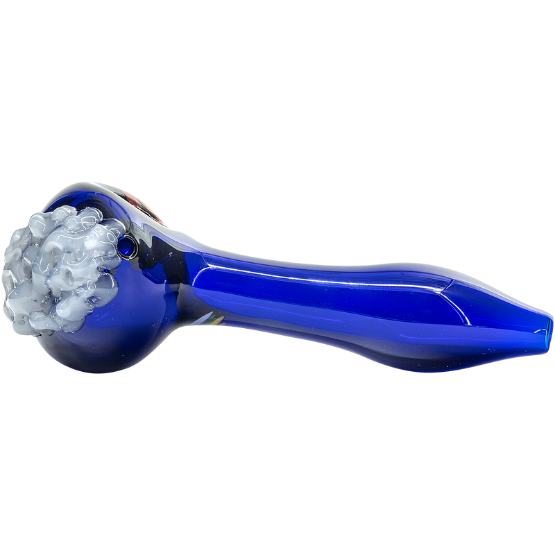 LA Pipes  Rainbows n Clouds Cobalt Blue Glass Pipe LA Pipes